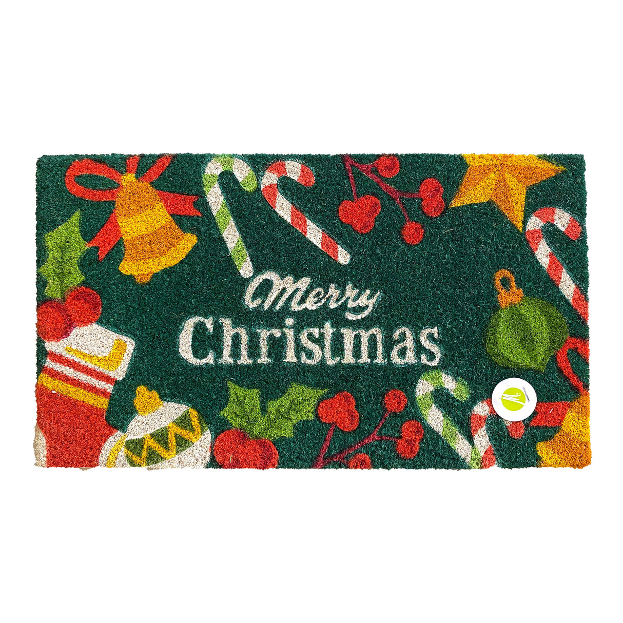 MONTEMAGGI Christmas Christmas Doormat Rug in Coconut 17x40cm
