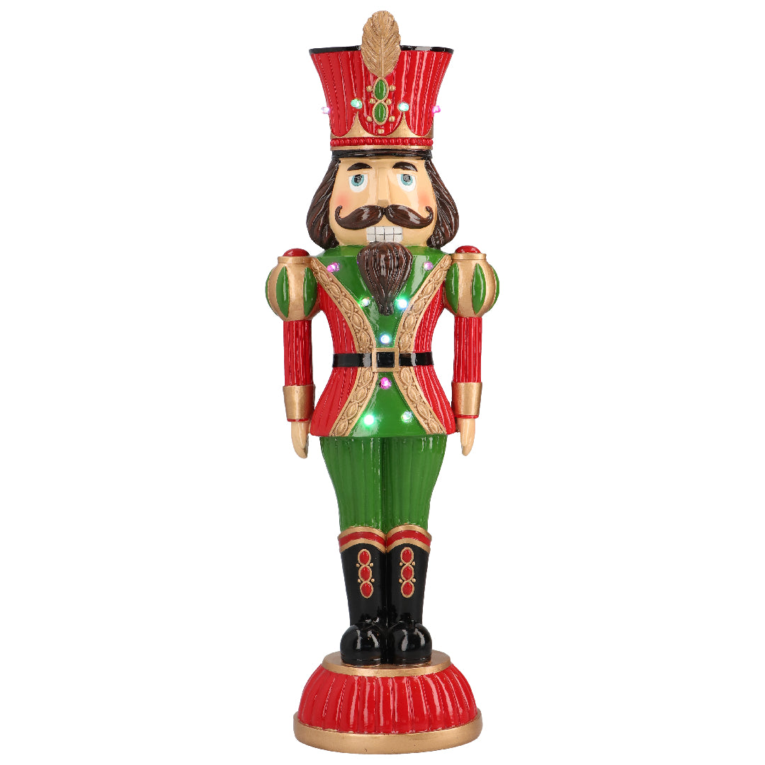 TIMSTOR Schiaccianoci Nutcracker Soldatino LED Decorazione Natalizia 48cm