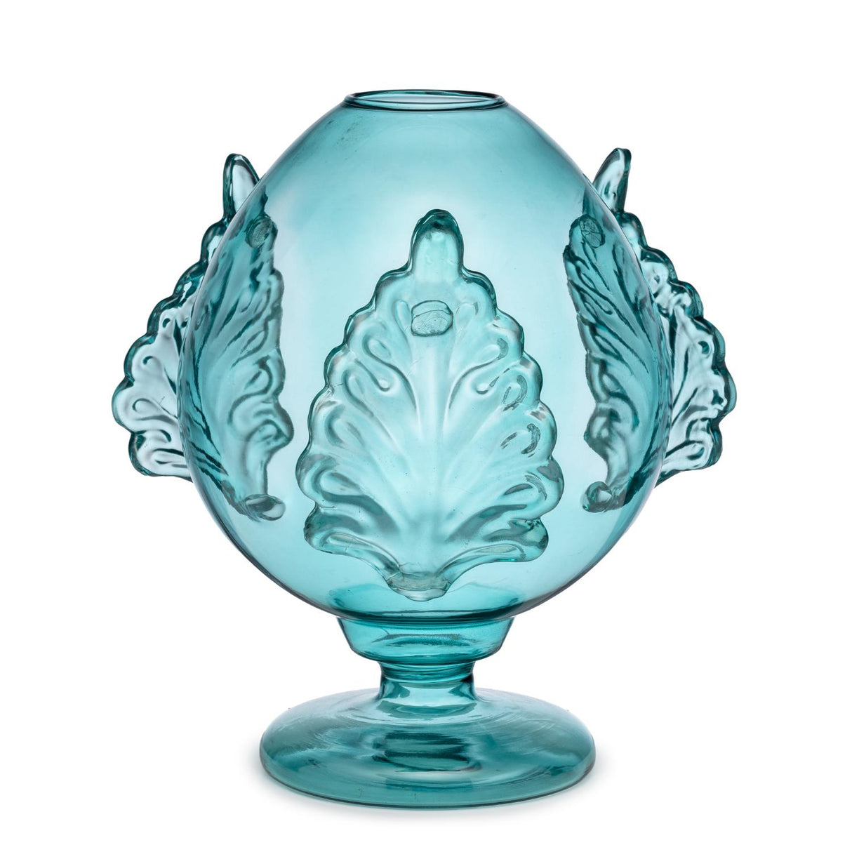 PALAIS ROYAL Pumo Pugliese Vaso in Vetro 25cm Azzurro