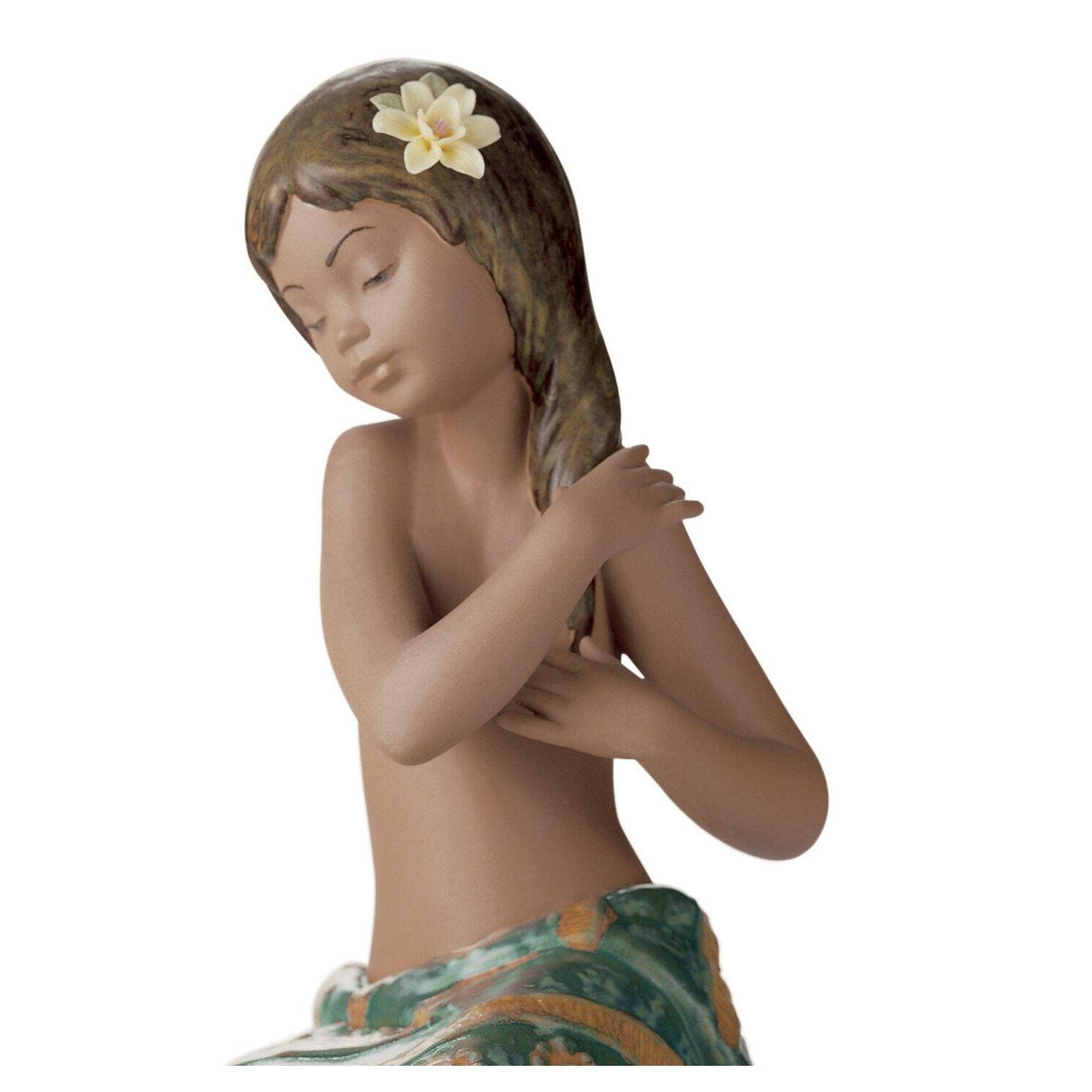 LLADRO' Figurina Bimba Brezza Del Pacifico 20x13cm Porcellana