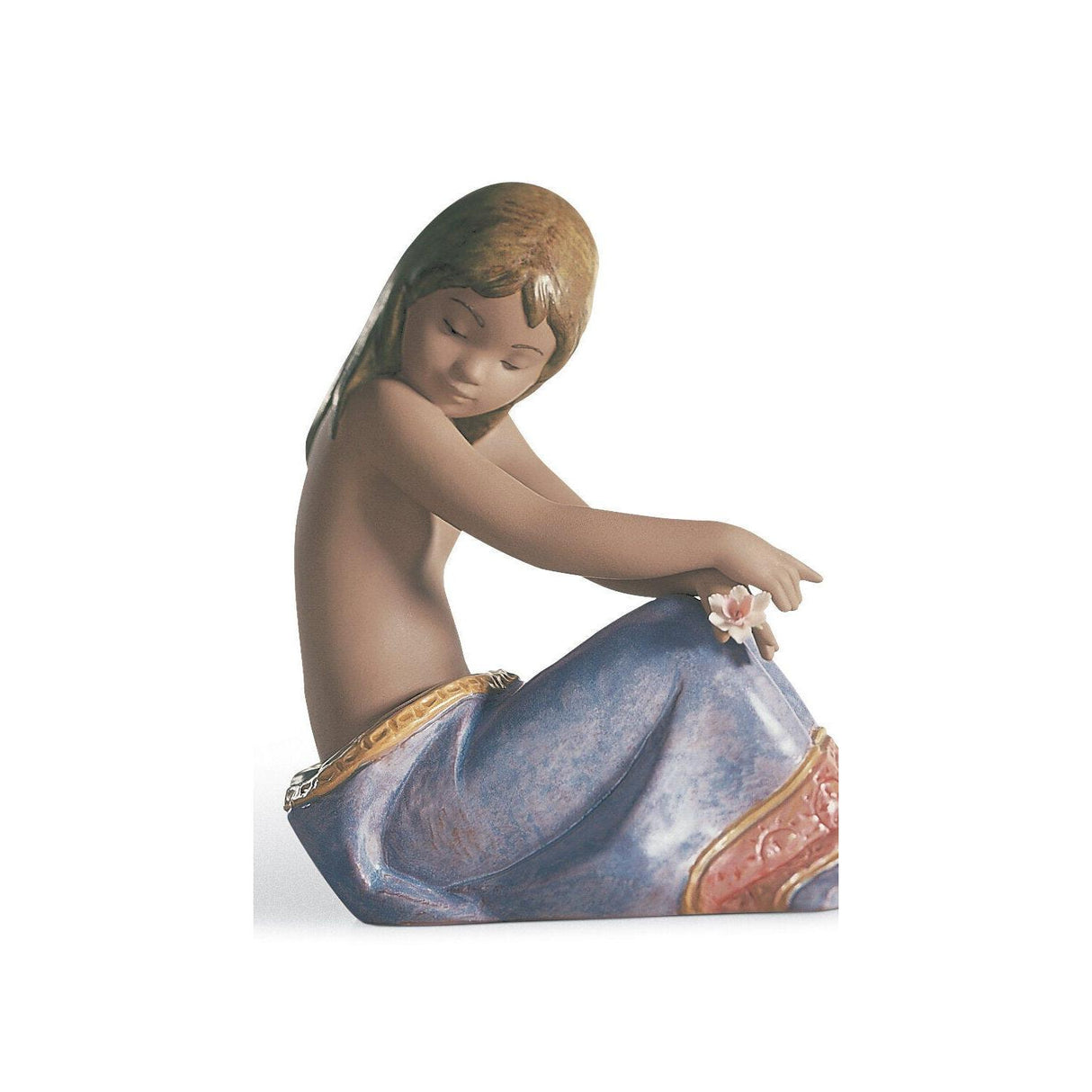 Lladró Figurina Bimba Mari Del Sud 19x16cm Porcellana