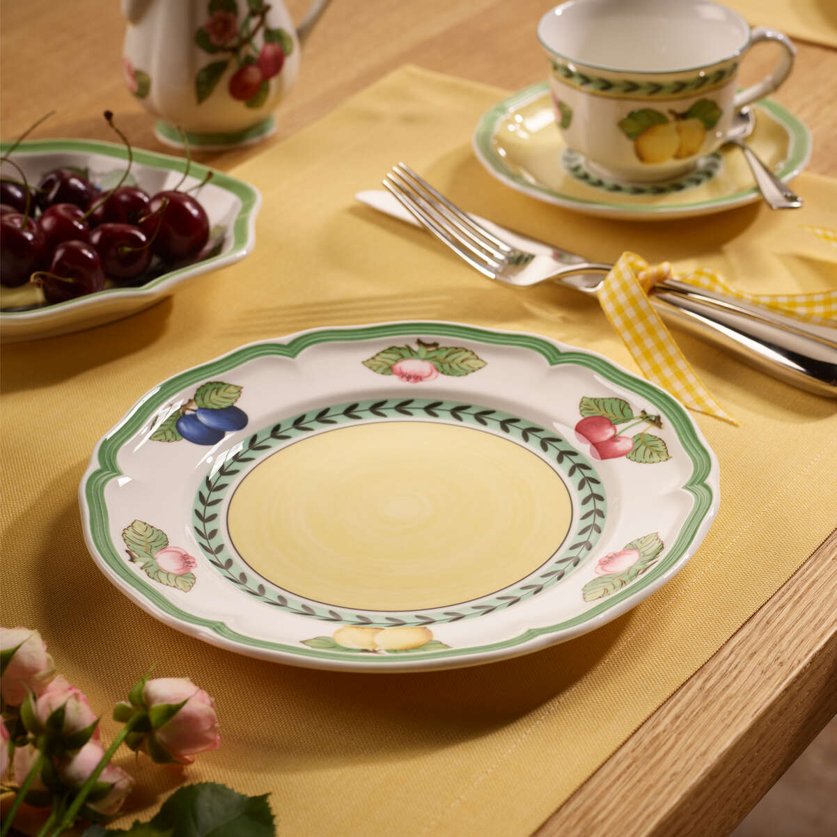 VILLEROY & BOCH - French Garden Fleurence Set of 6 Breakfast Plates