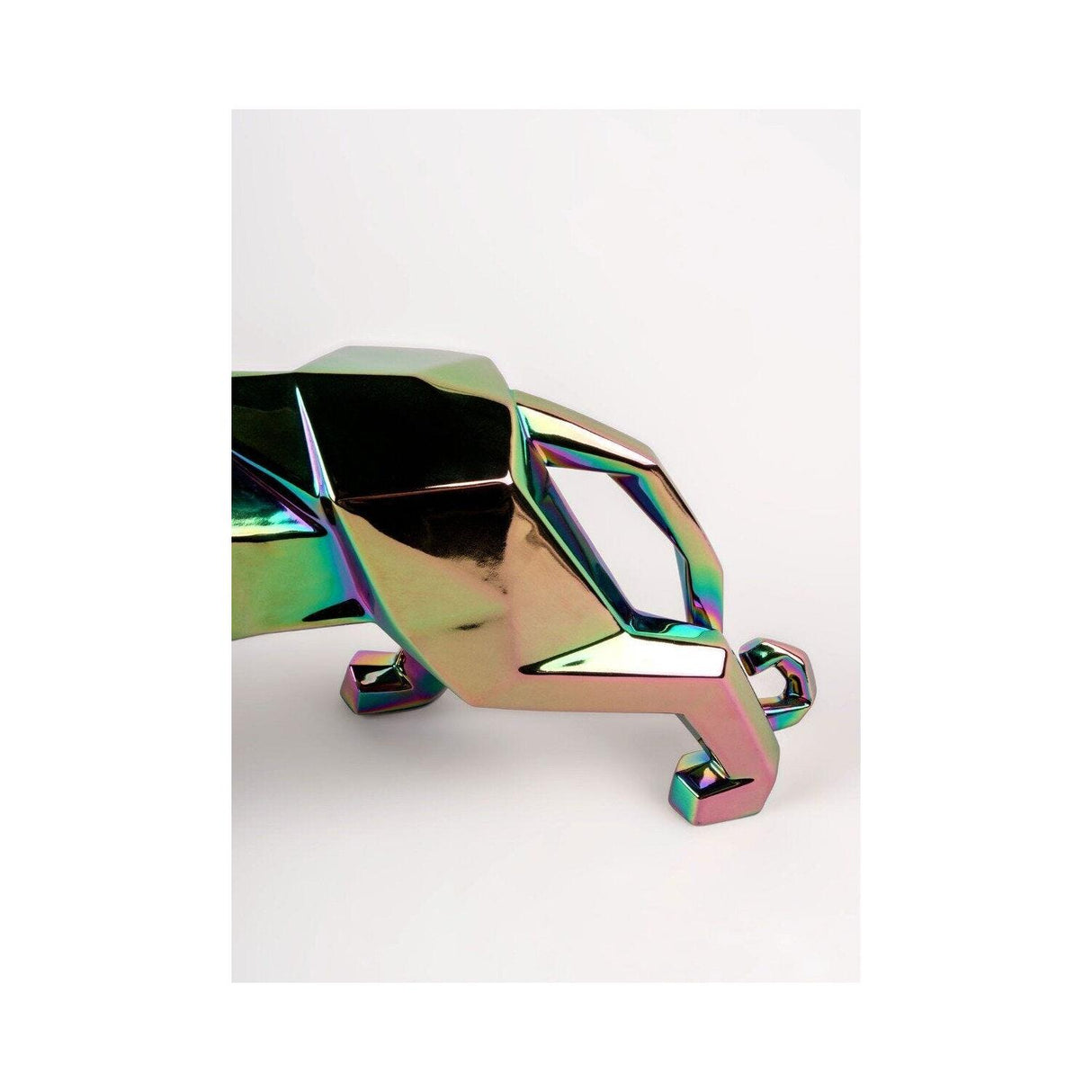 Lladró Scultura Pantera Oro 19x50cm Porcellana