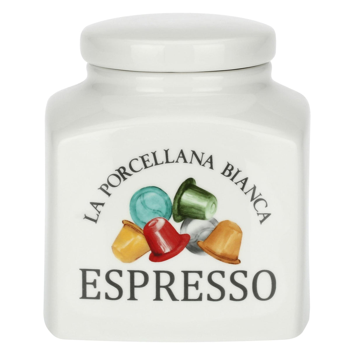 LA PORCELANA BIANCA - Preserve Deco Espresso Jar 1.8L