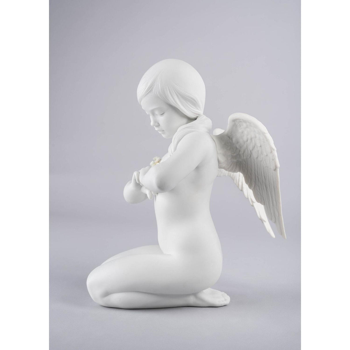 LLADRO' Figurina Angelo Cuore Celestiale 29x20cm Porcellana