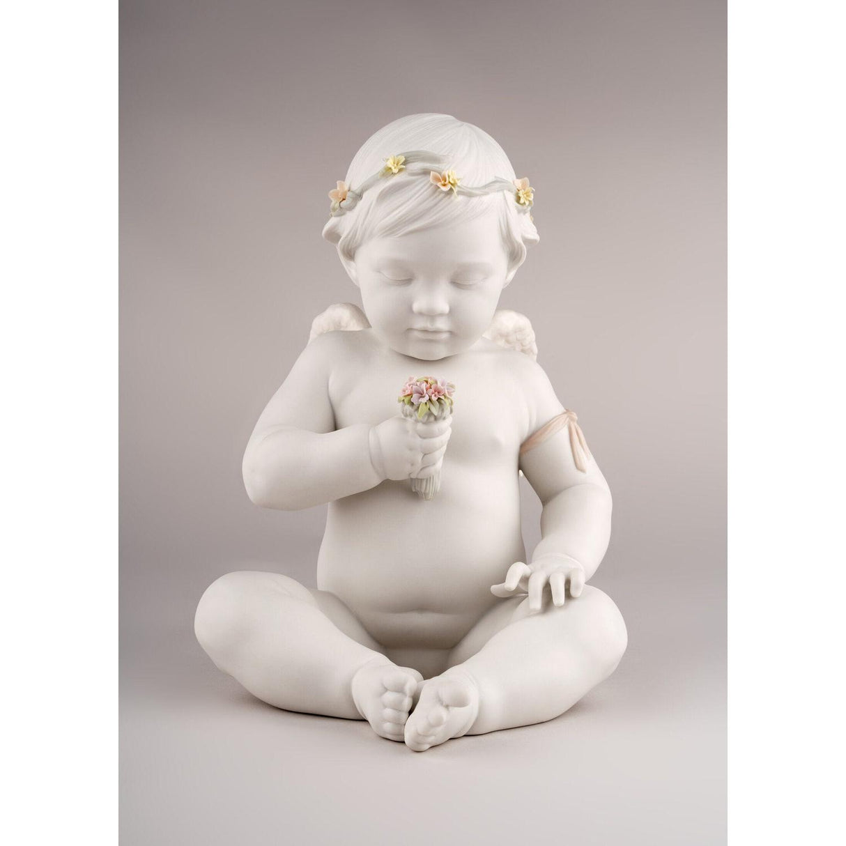 LLADRO' Angioletto Cherubino 32x32cm Porcellana