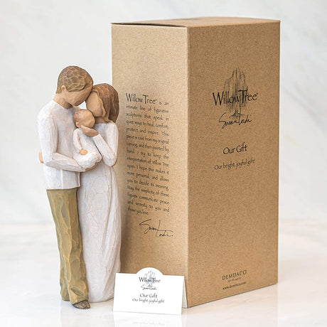 WILLOW TREE Figurina Statuina Il Nostro Regalo Design di Susan Lordi 22cm Resina