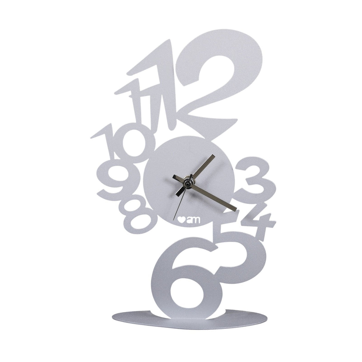 ARTI & MESTIERI Orologio da Tavolo di Design "Lupin" Alluminio