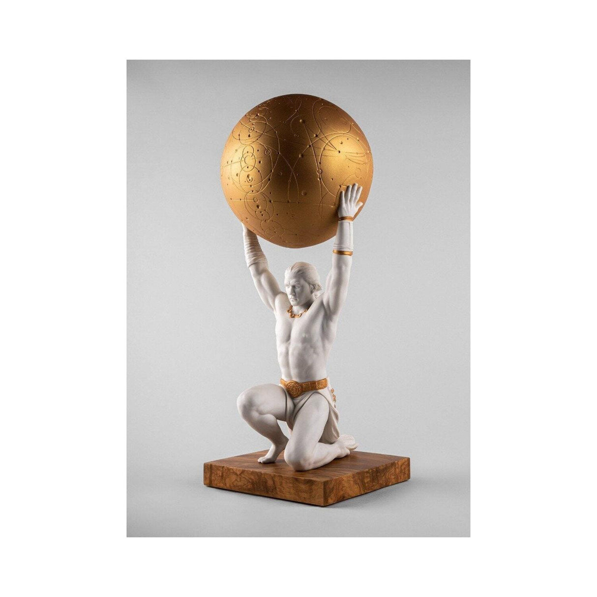 Lladró Scultura Atlante 55x22cm Porcellana