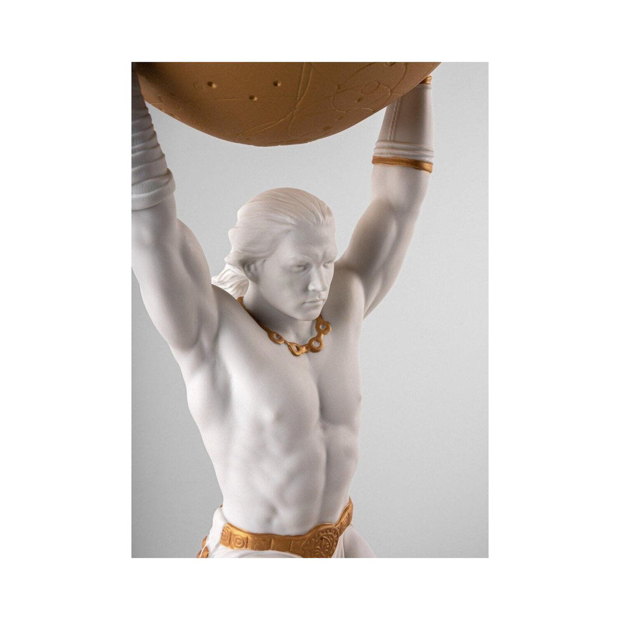 LLADRO' Scultura Atlante 55x22cm Porcellana