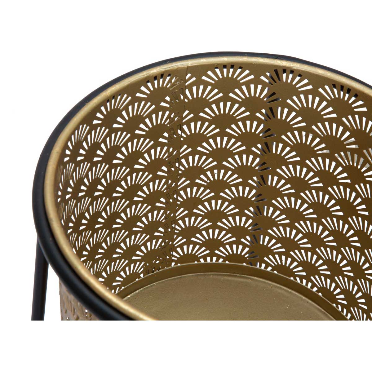 MAURO FERRETTI - Set 2 Pezzi Coppia Porta Vaso in Metallo Cup 26x70cm / 23x45cm