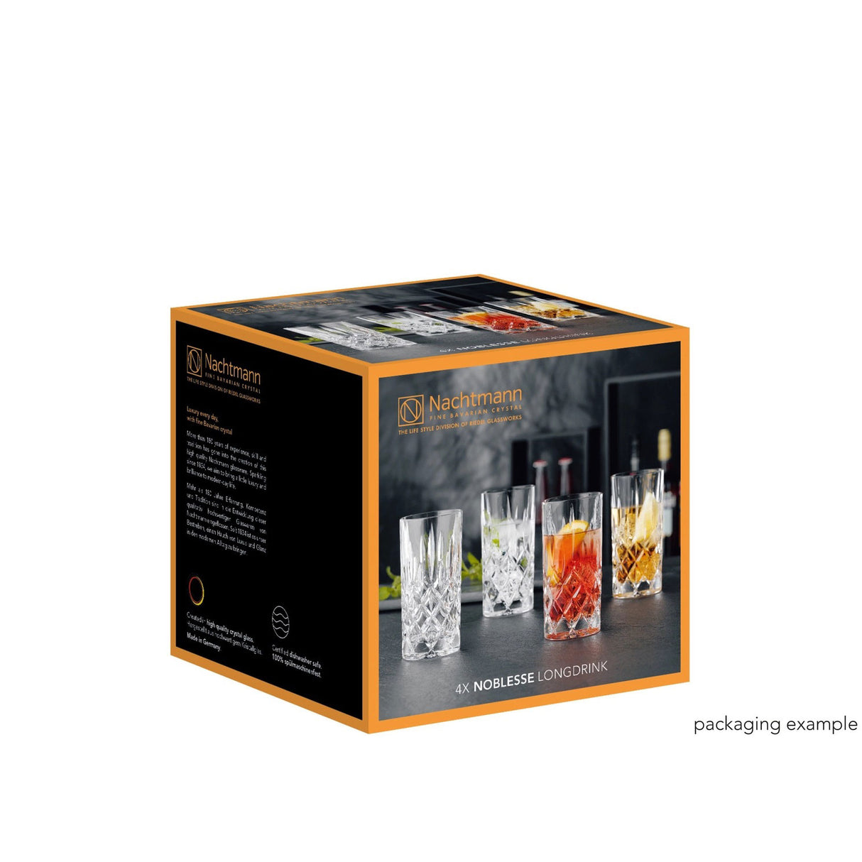 NACHTMANN Noblesse Bicchiere Alto Longdrink Set 4 Pezzi 395ml Cristallo