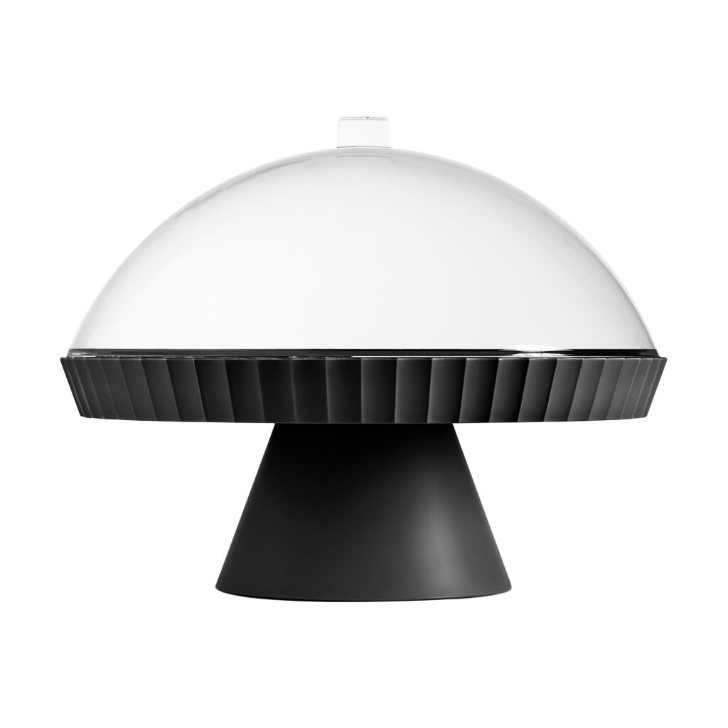 BLIM PLUS Alzata Tortiera Agorà 30cm Carbon Black Nero Made in Italy 100% Riciclabile