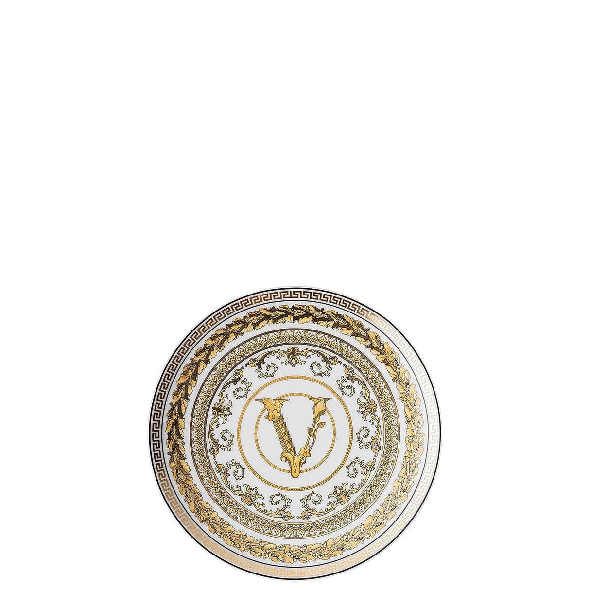VERSACE Virtus Gala White Piatto 17cm Bianco Oro