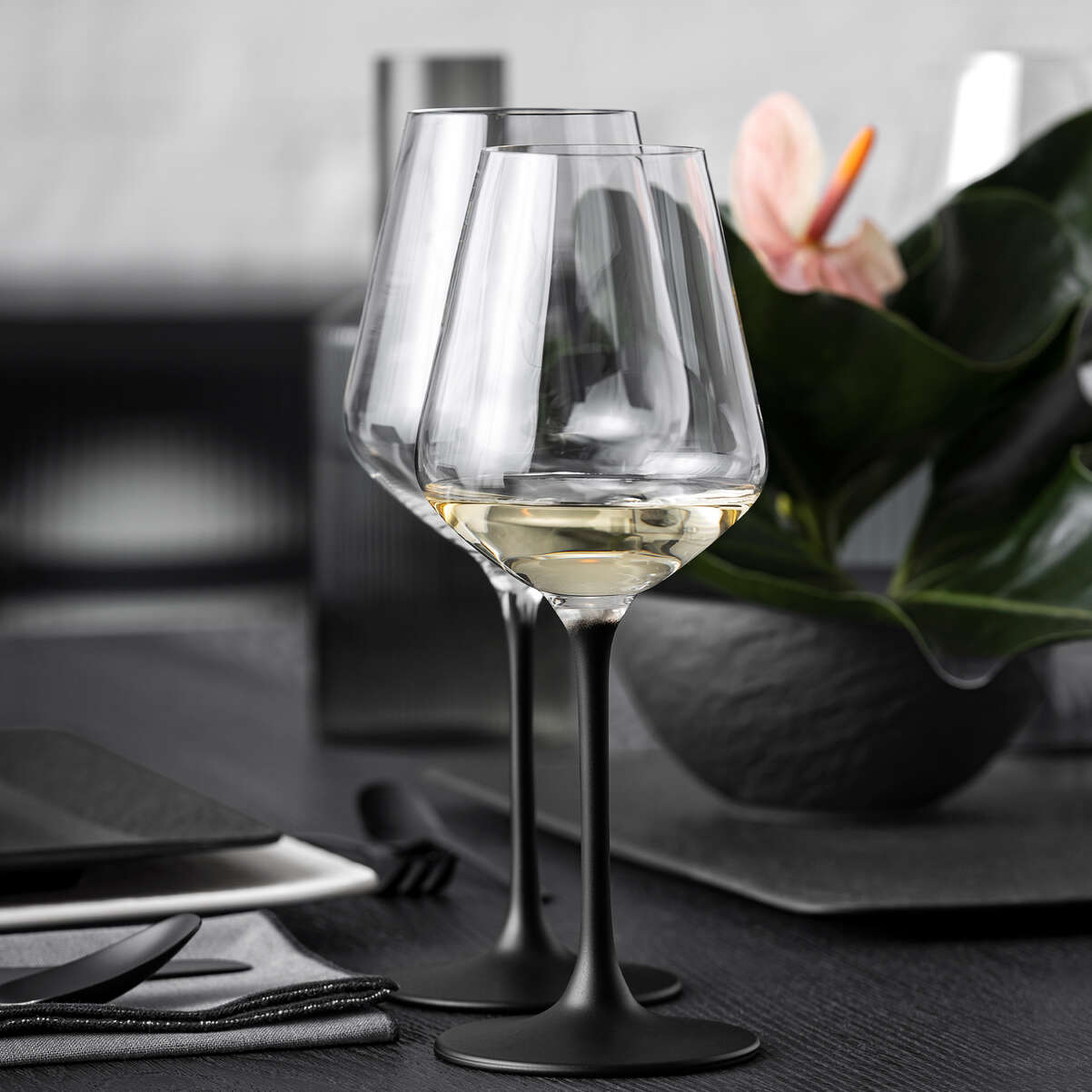 VILLEROY & BOCH Manufacture Rock Set of 4 Red Wine Glasses 470ml Crystal
