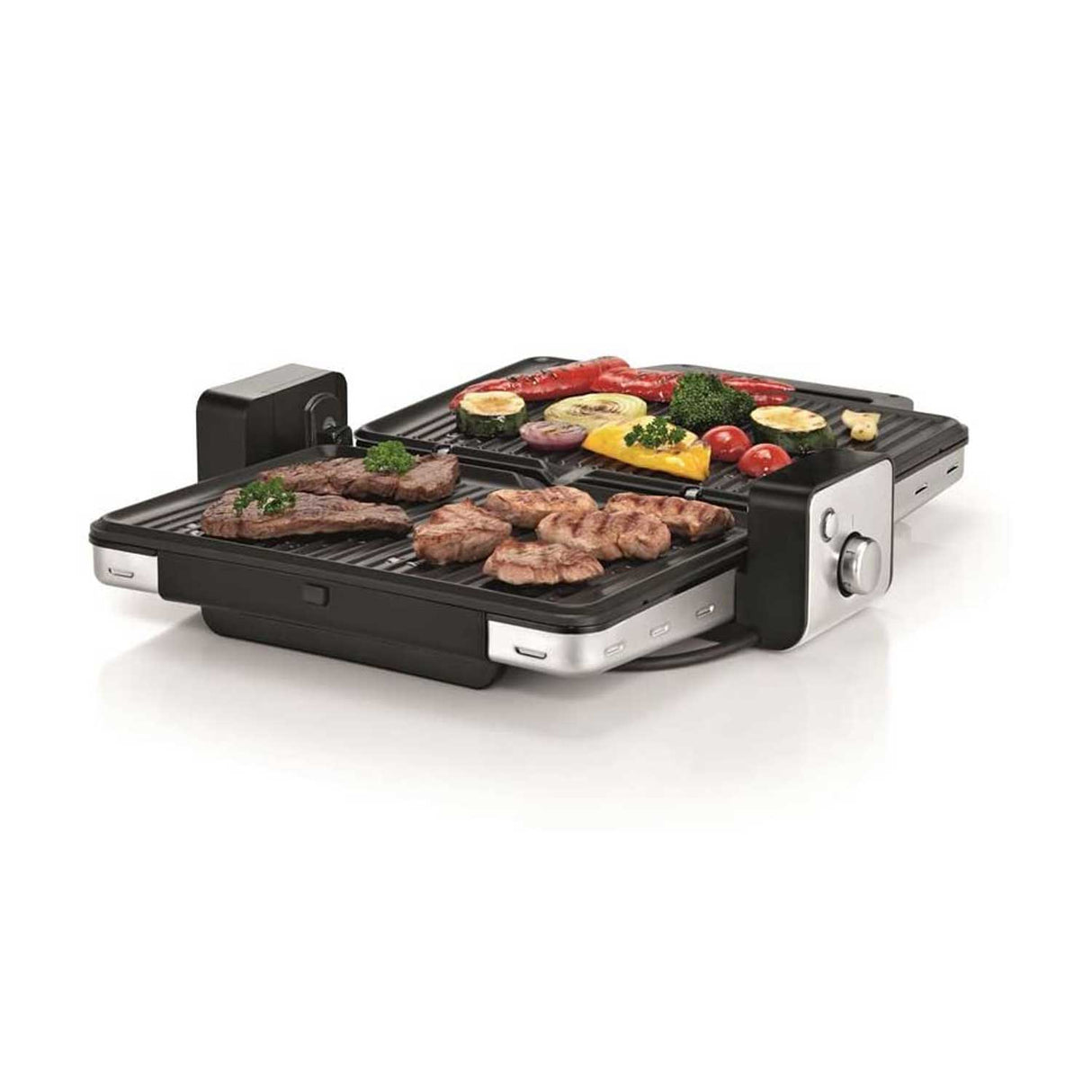 WMF Griglia a Contatto 2in1 Lono Barbeque Acciaio Inossidabile Cromargan 18/10