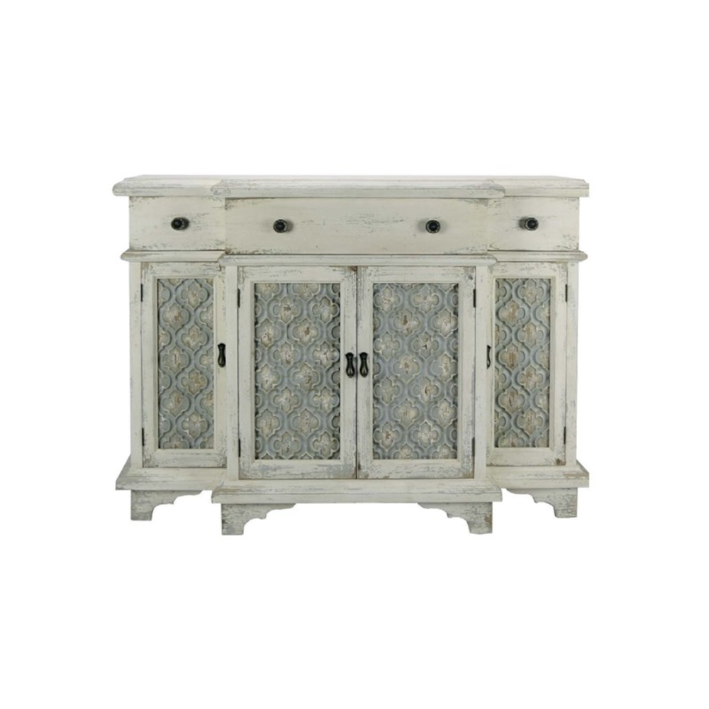 BRANDANI - Credenza Madia Mobile Intarsio Legno di Abete 124x99cm 53010