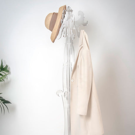 iPLEX Appendiabiti Thonet in PMMA 173cm Trasparente Made in Italy