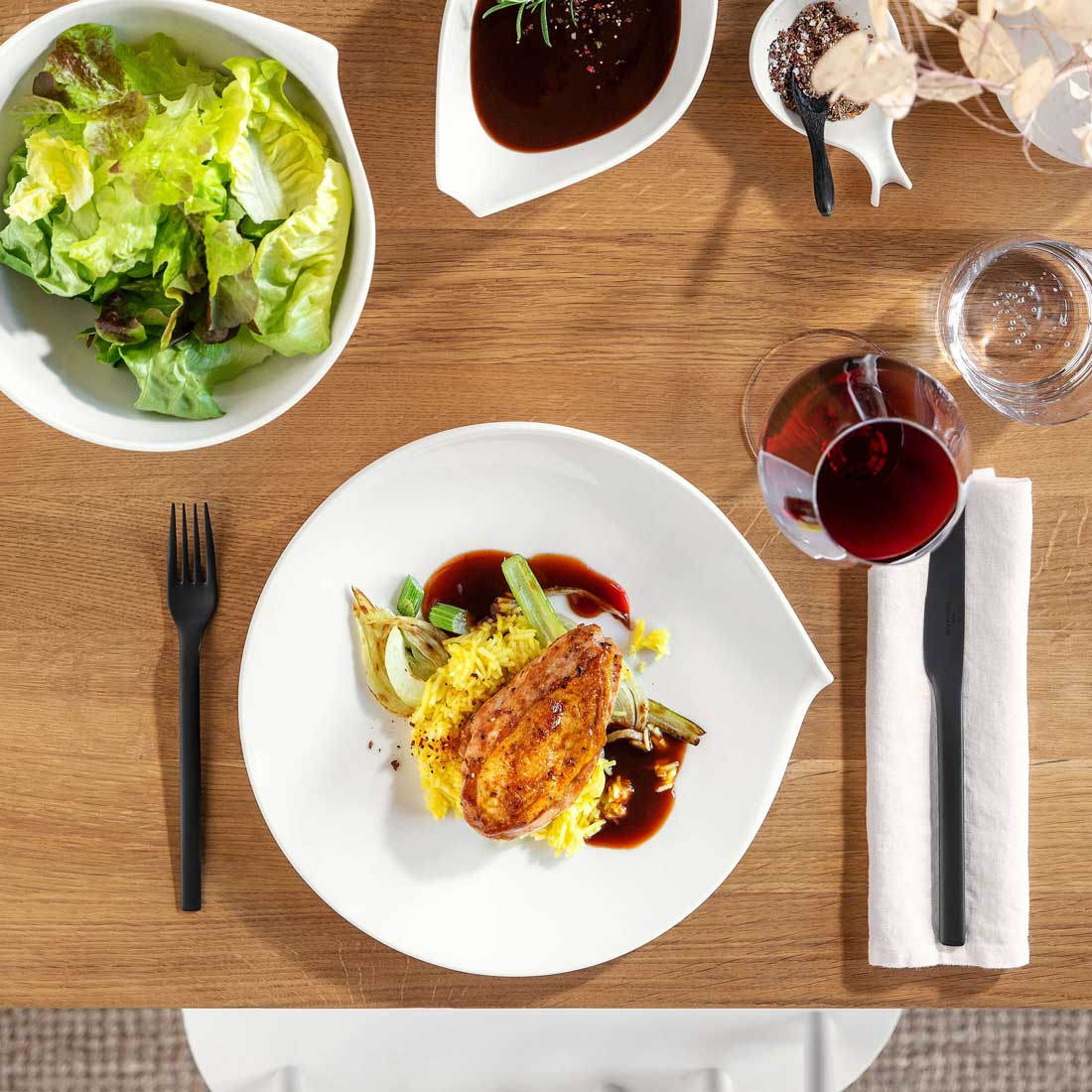 VILLEROY & BOCH - Flow Table Service 6 Pieces Dinner Plate 28cm 1034202620