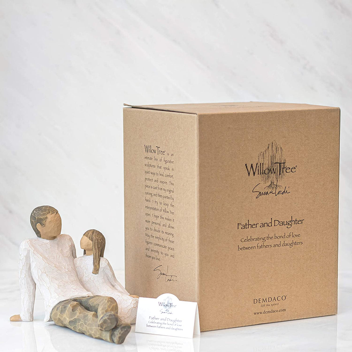 WILLOW TREE - Figurine Father and Daughter Resin 11.5cm 26031