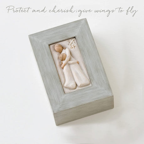 WILLOW TREE Scatola Box Porta Oggetti Madre e Figlia 13,5x9cm Resina