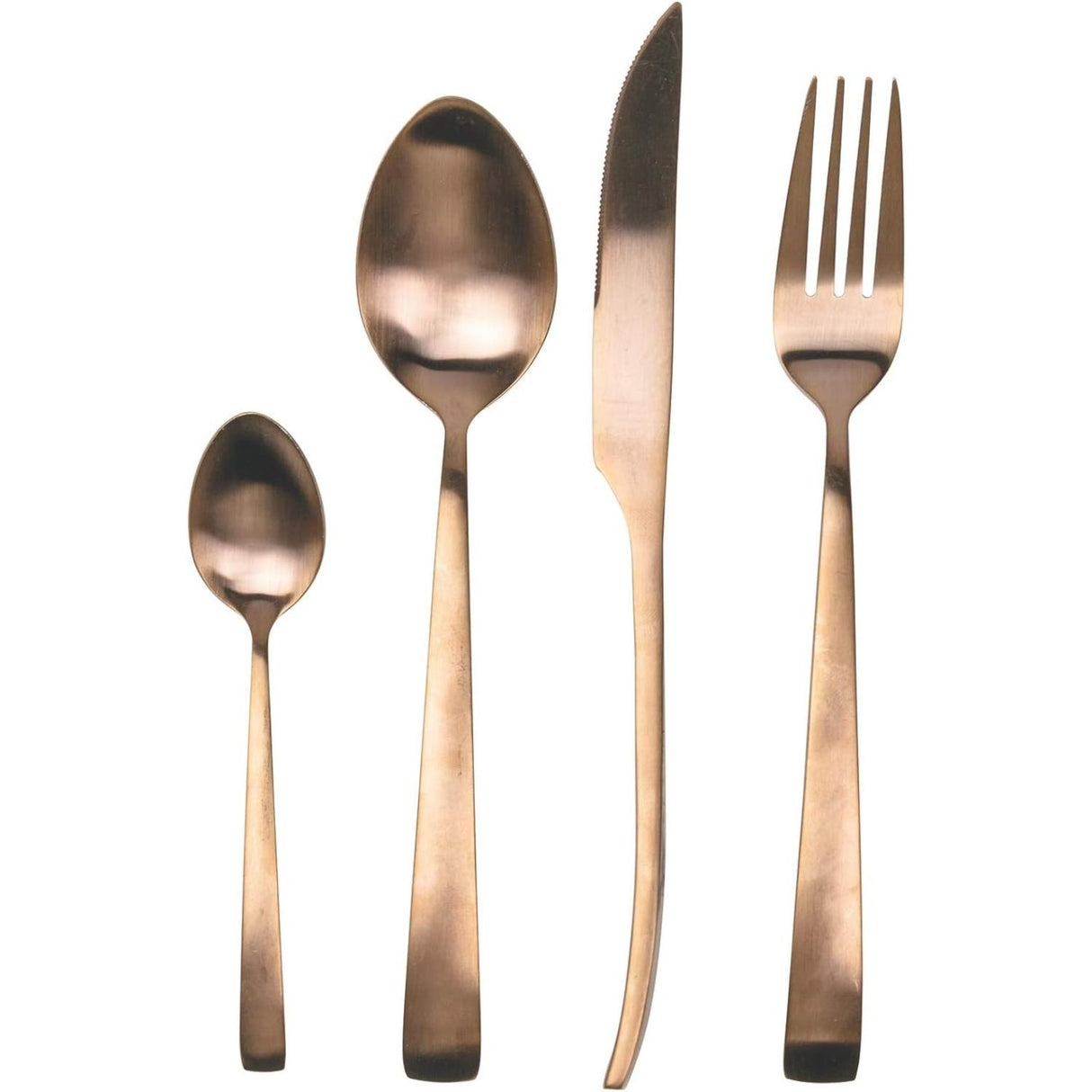 VILLA D'ESTE HOME TIVOLI Park Avenue Set 24 Pezzi Servizio Tavola Posate Rame Copper Opaco Acciaio