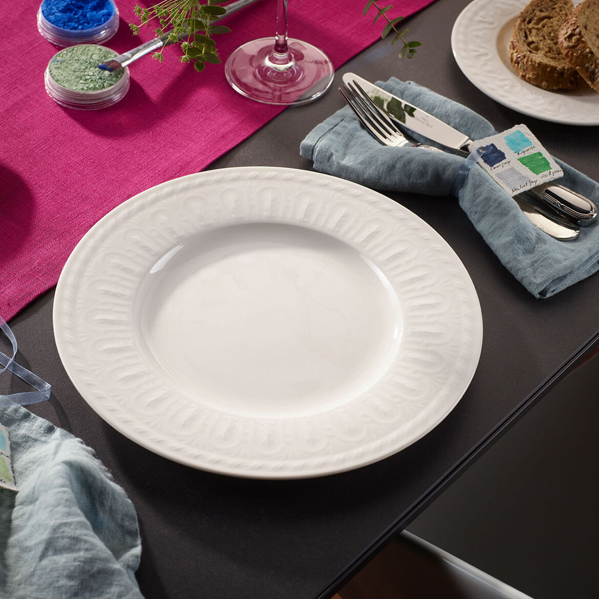 VILLEROY & BOCH - Cellini Dinner Plate Set 6 Pieces 27cm Porcelain 1046002610