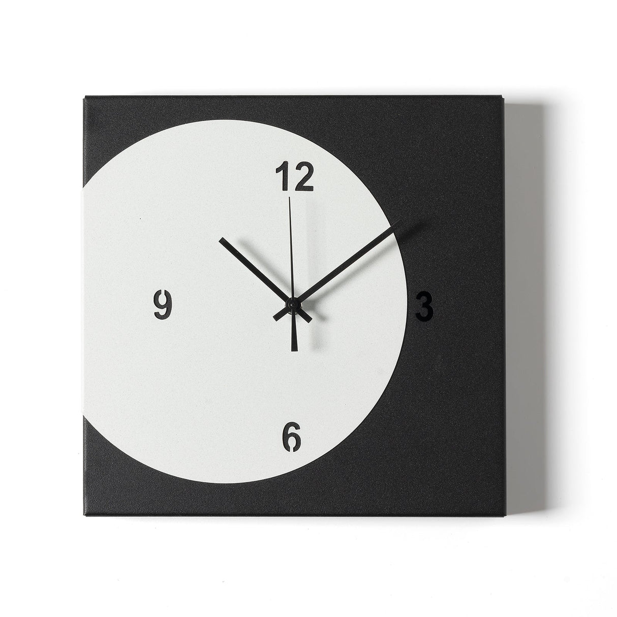 ARTI & MESTIERI Orologio di Design Minimal Ecleo Nero Bianco Marmo 28x28cm