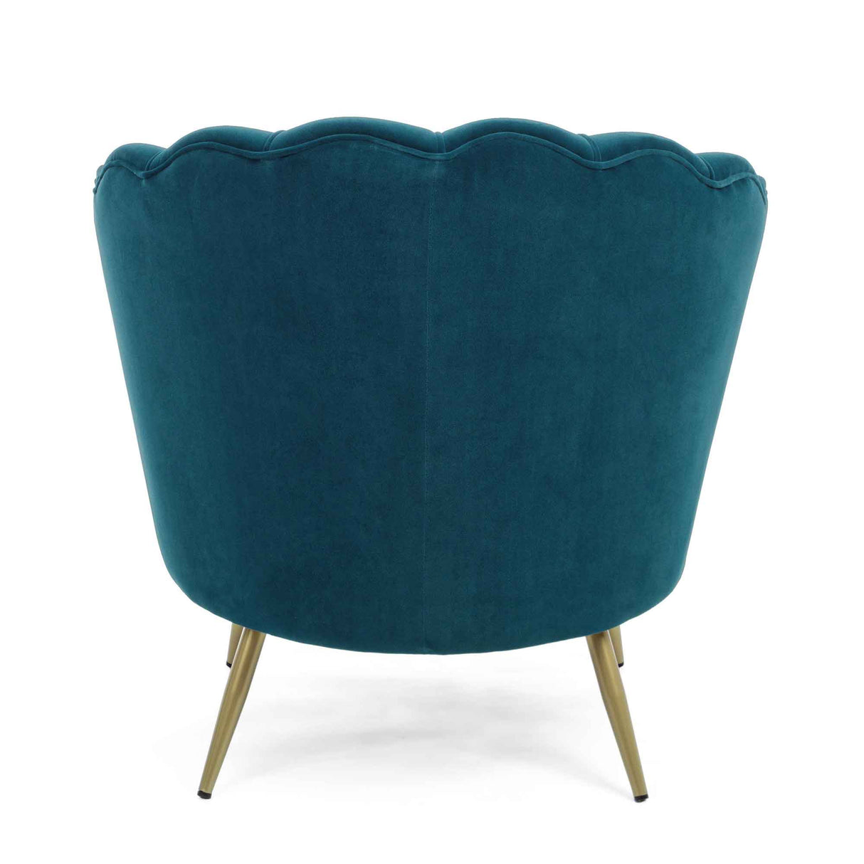 BIZZOTTO Armchair Giliola Peacock Blue Velvet Gold Legs 80x76x84cm 0743682