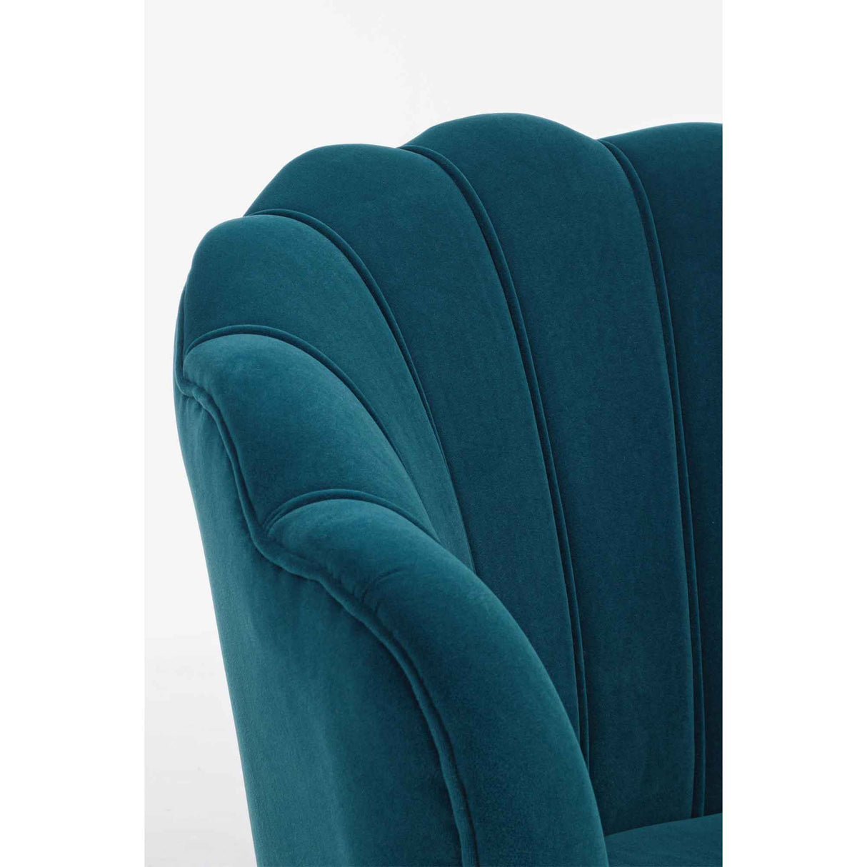 BIZZOTTO Armchair Giliola Peacock Blue Velvet Gold Legs 80x76x84cm 0743682