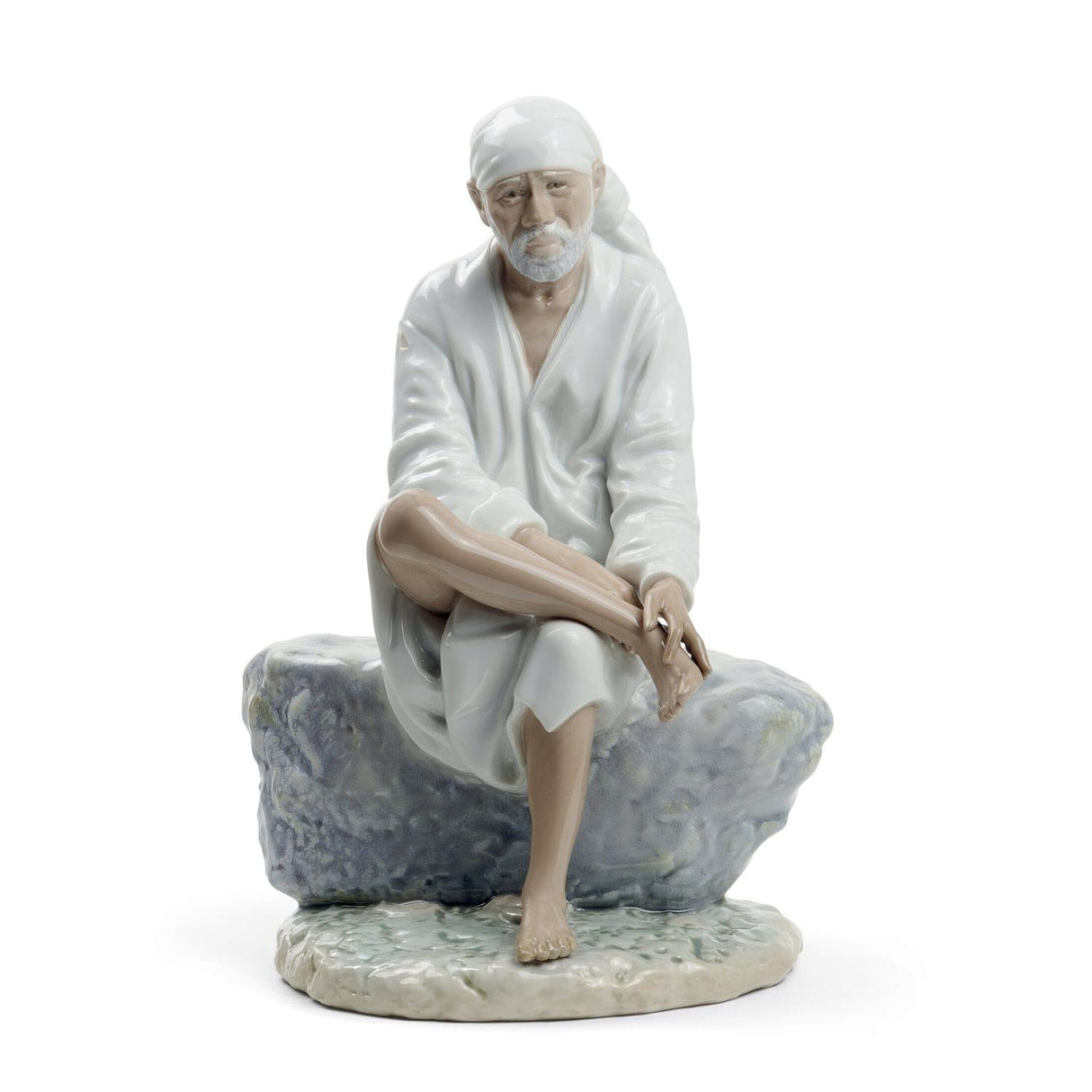 LLADRO' Figurina Sai Baba 26x18cm Porcellana