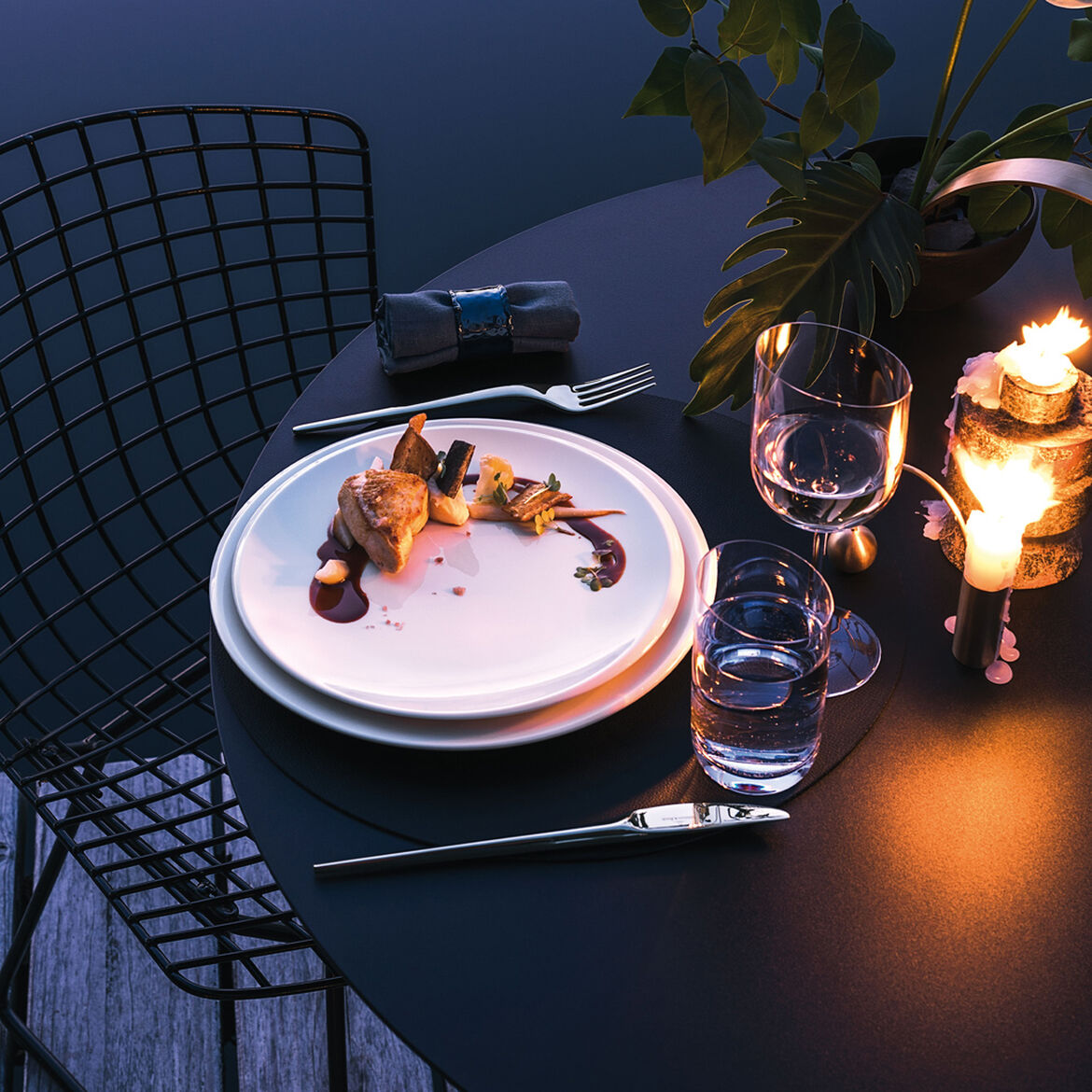 VILLEROY & BOCH NewMoon Set 6 Pezzi Piatto Piano 27cm Porcellana