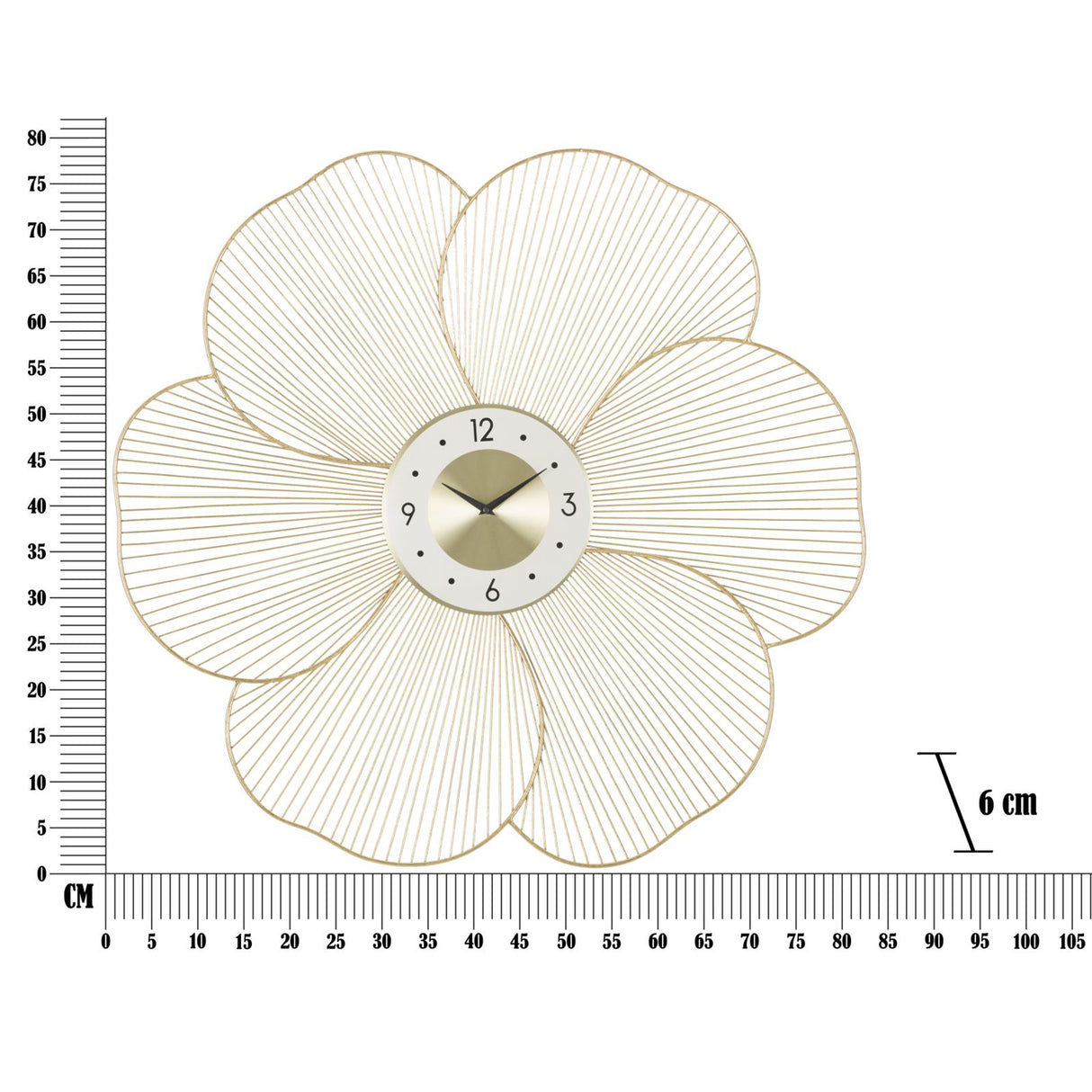 MAURO FERRETTI Petal Wall Clock 83.5 Metal