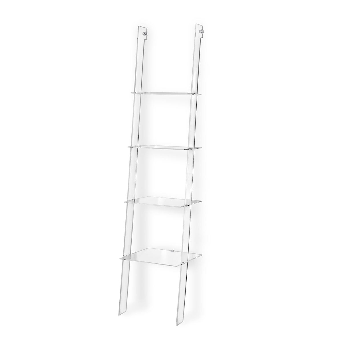 iPLEX Step Bookcase Shelf in Transparent Plexiglass 185x41cm Made in Italy