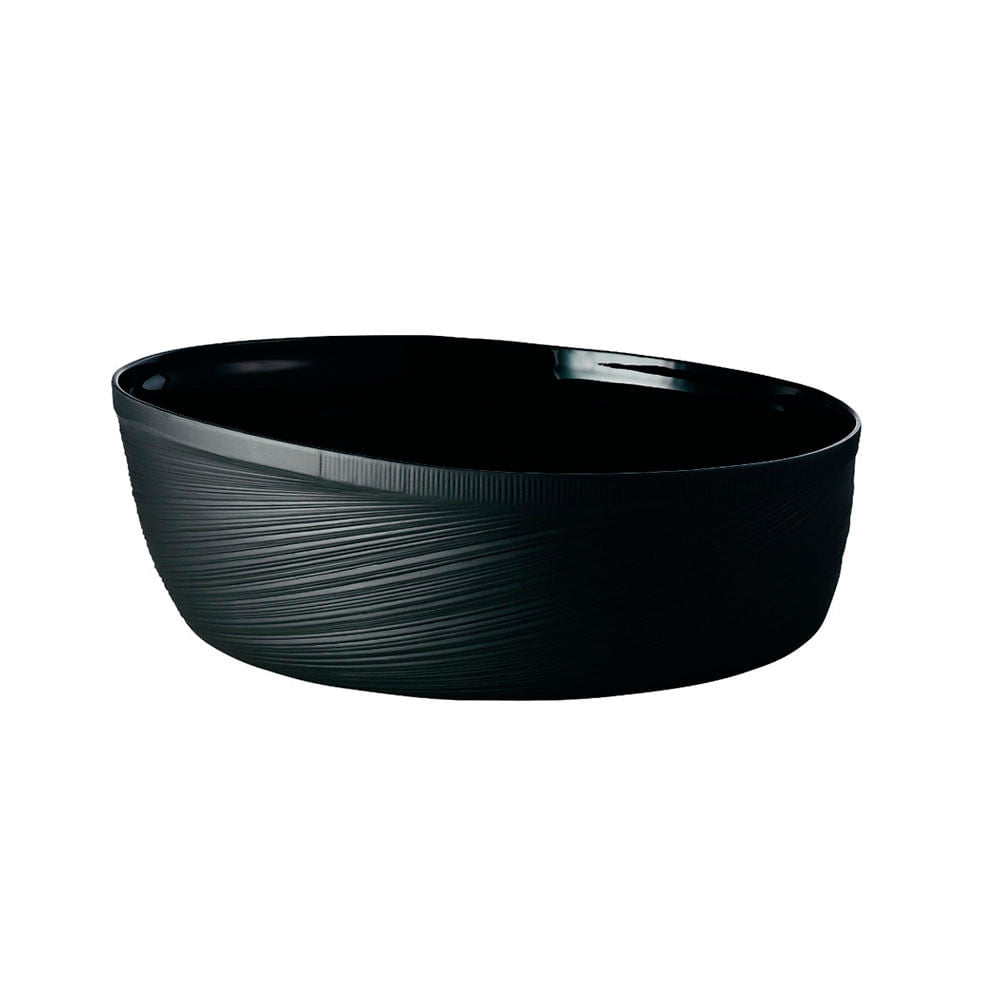 ROSENTHAL - Studio Line Papyrus Bowl Black Cup 33cm Porcelain