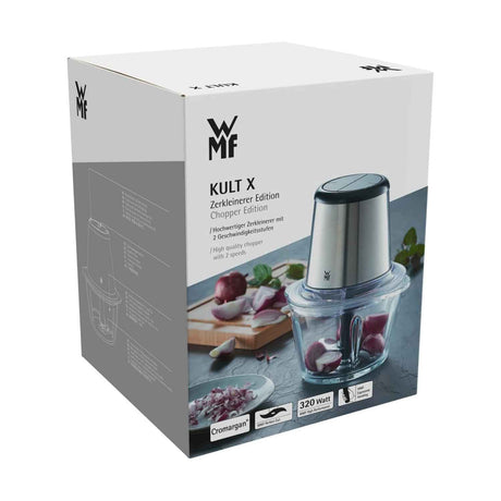 WMF Kult X Tritatutto Elettrico con Contenitore in Vetro 320W 2 Velocità