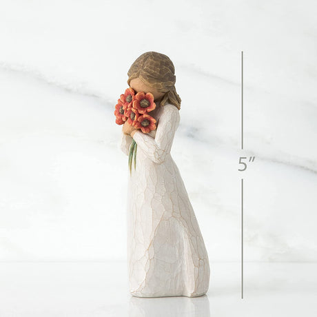 WILLOW TREE Figurina Statuina Circondato da Amore Design di Susan Lordi 13cm Resina
