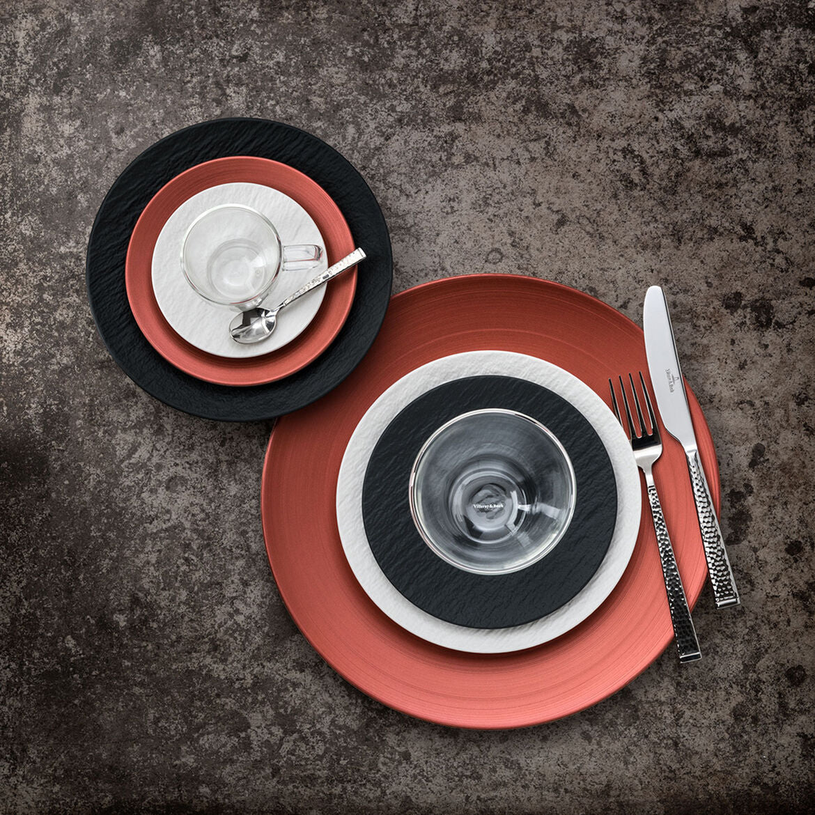 VILLEROY & BOCH Manufacture Rock Piatto Colazione 22cm Nero 1042392640