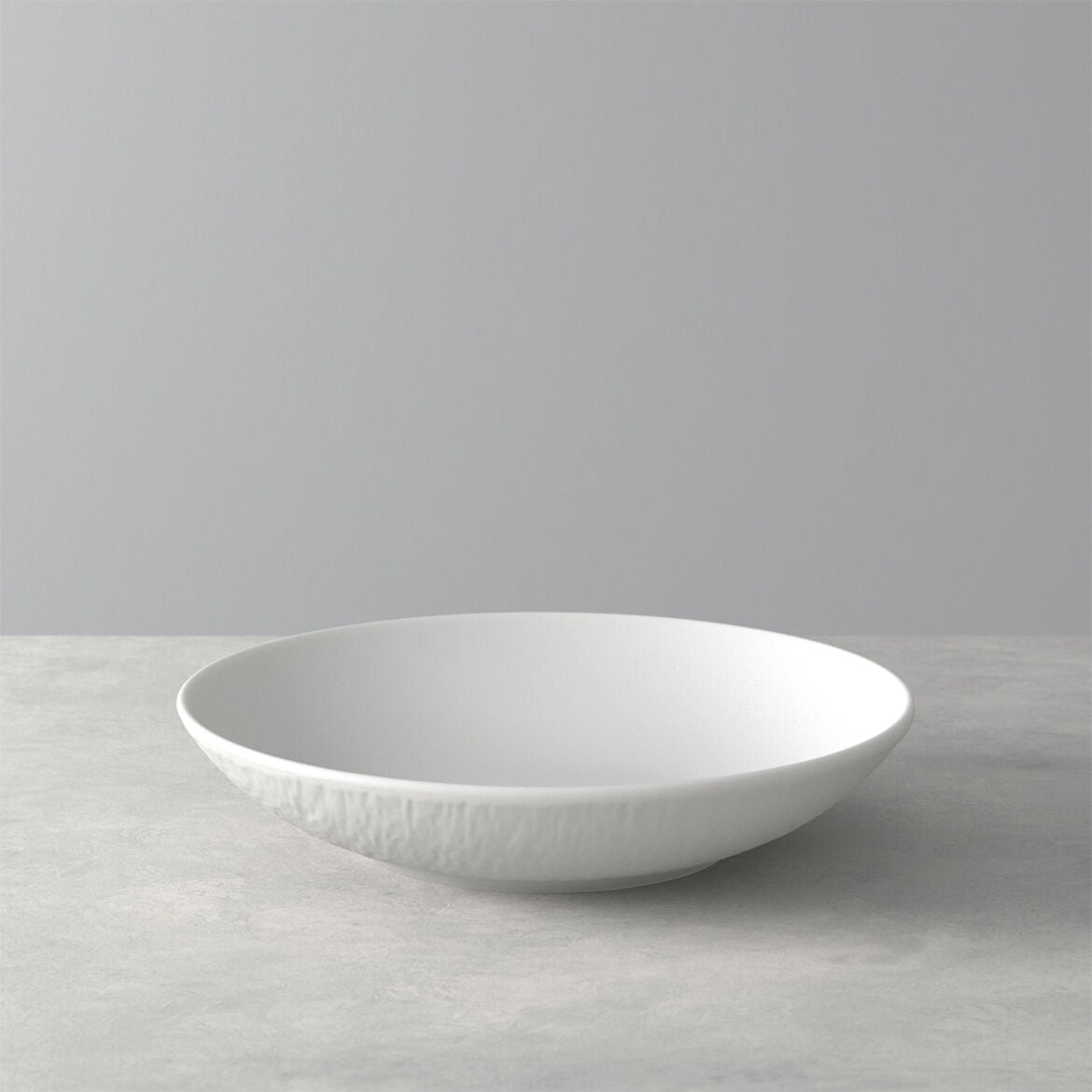 Piatto fondo Manufacture Rock Villeroy & Boch porcellana effetto ardesia
