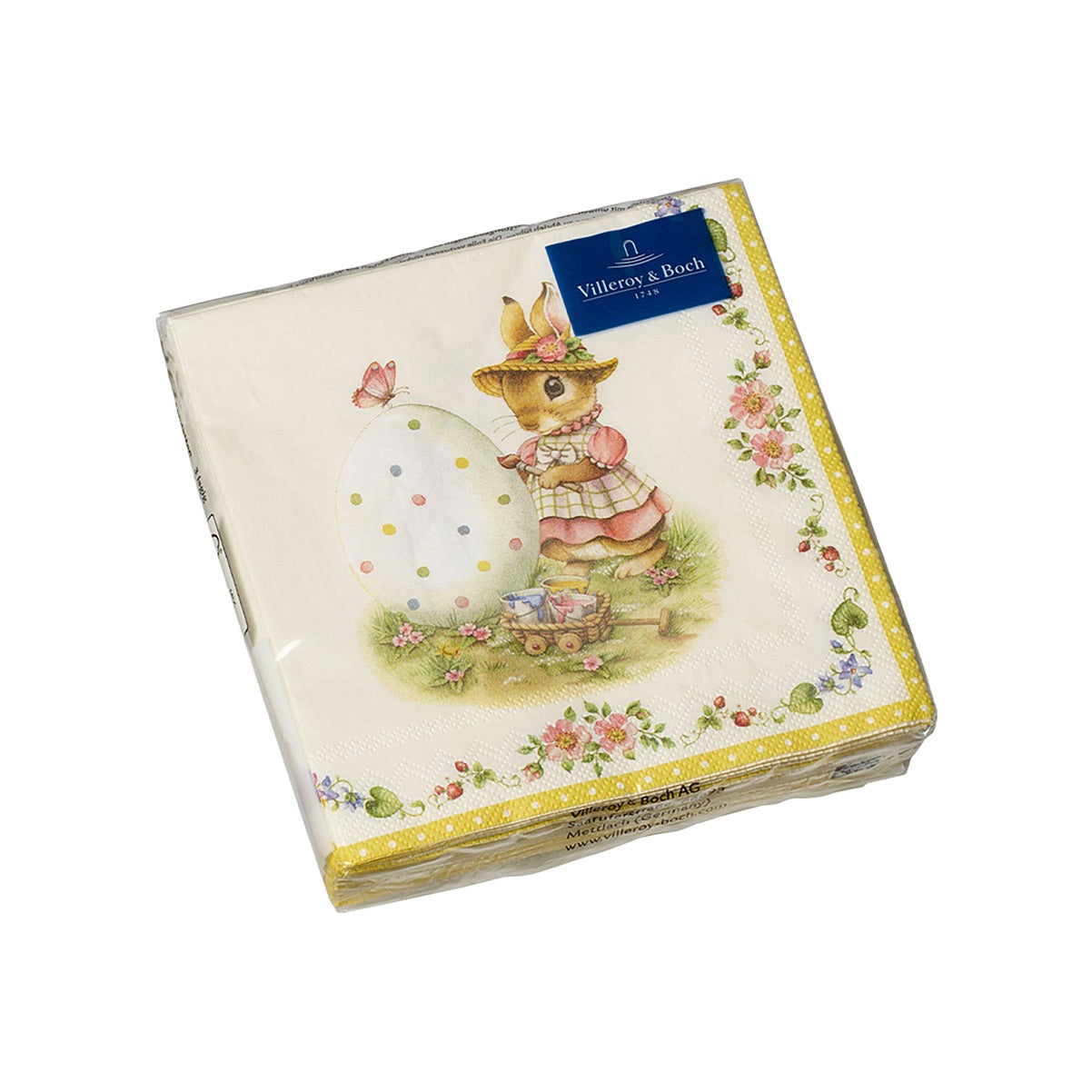VILLEROY & BOCH Spring Fantasy Tovaglioli Coniglietta 20 Pezzi 25x25cm Carta