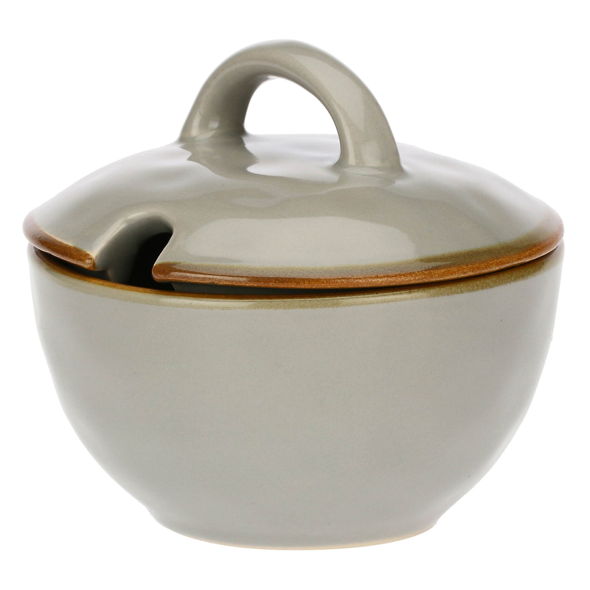 ROSE & TULIPANI Concerto Zuccheriera Grigio Perla 250ml 11cm Stoneware