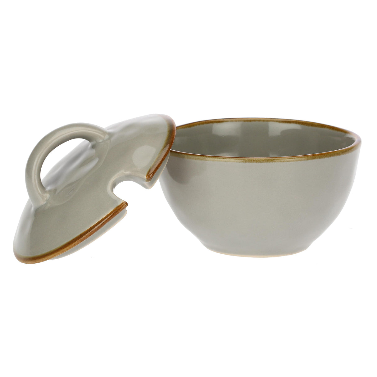 ROSE & TULIPANI Concerto Zuccheriera Grigio Perla 250ml 11cm Stoneware