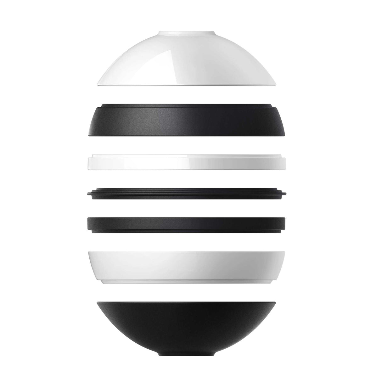 VILLEROY & BOCH Iconic La Boule Servizio Tavola Piatti Porcellana Bianco Nero