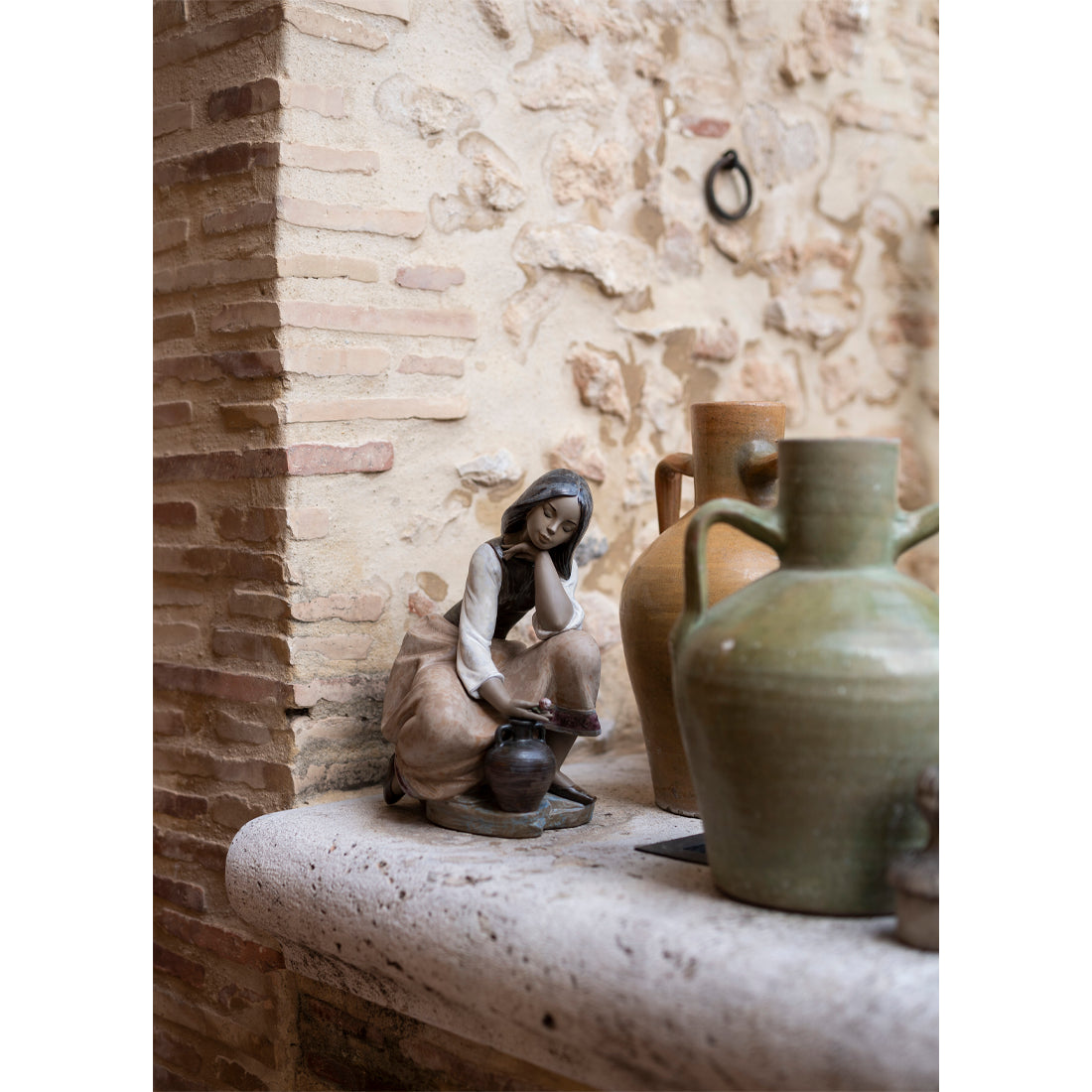 Lladró - Statua Scultura Figura Acquaiola romantica 01013525