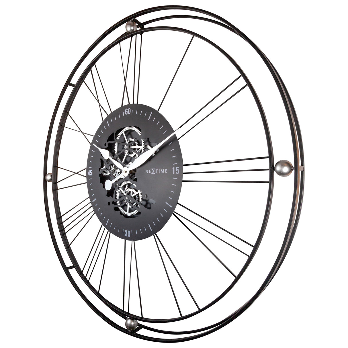 NEXTIME - Roman Gear Orologio da Parete XXL 90,5cm 3260ZI