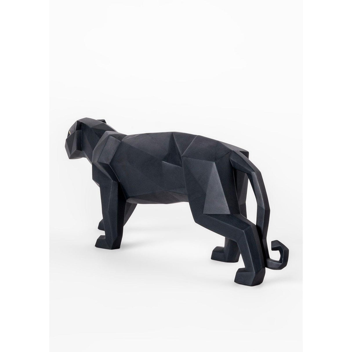 LLADRO' Figure Statue Sculpture Black Panther 50x19cm Porcelain