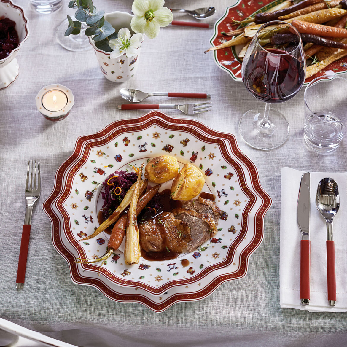 VILLEROY & BOCH Toy's Delight Piatto Torta Segnaposto 35cm Porcellana Tavola di Natale