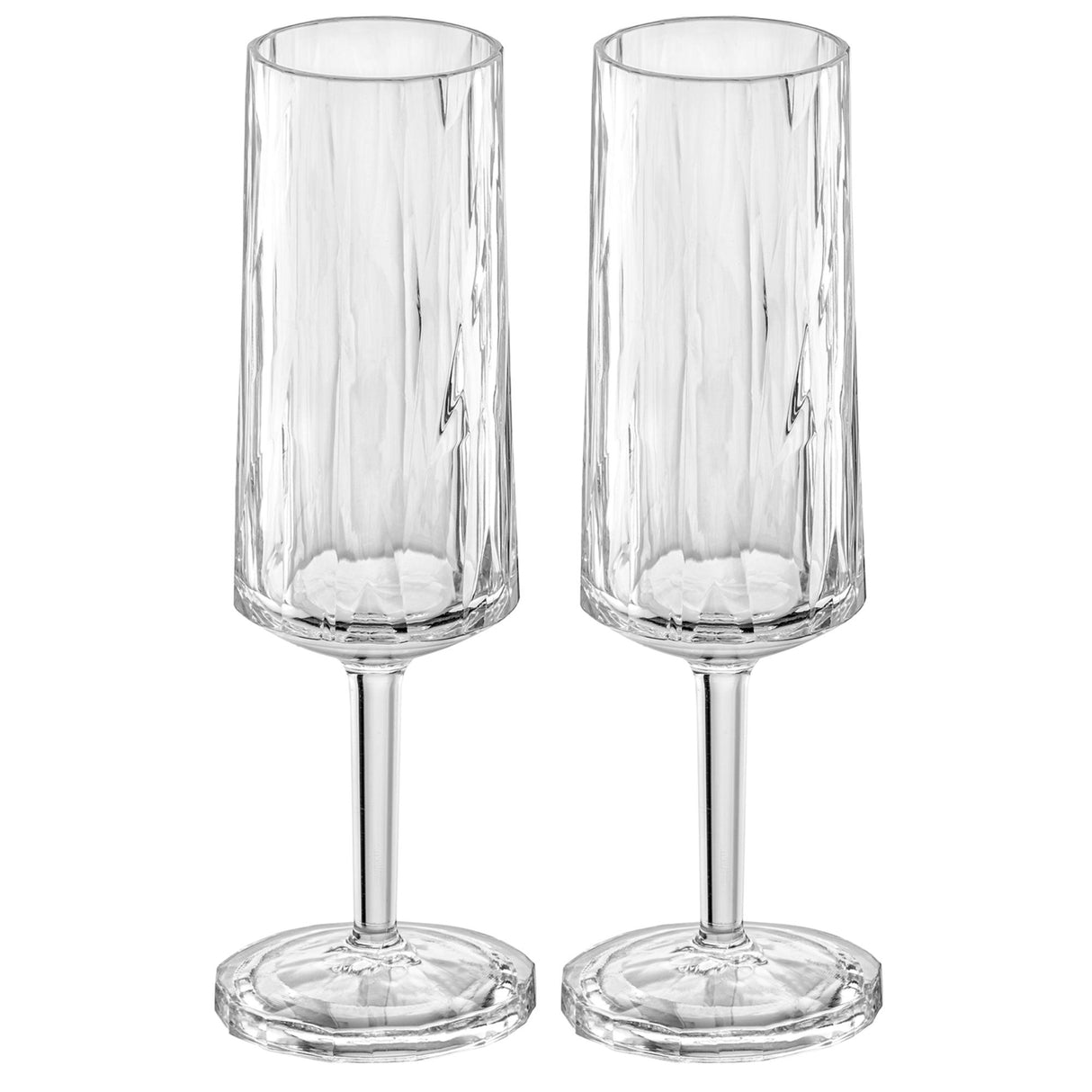 KOZIOL Set 2 Calici Spumante Champagne 20cm 100ml Club No. 14 Superglas Indistruttibili