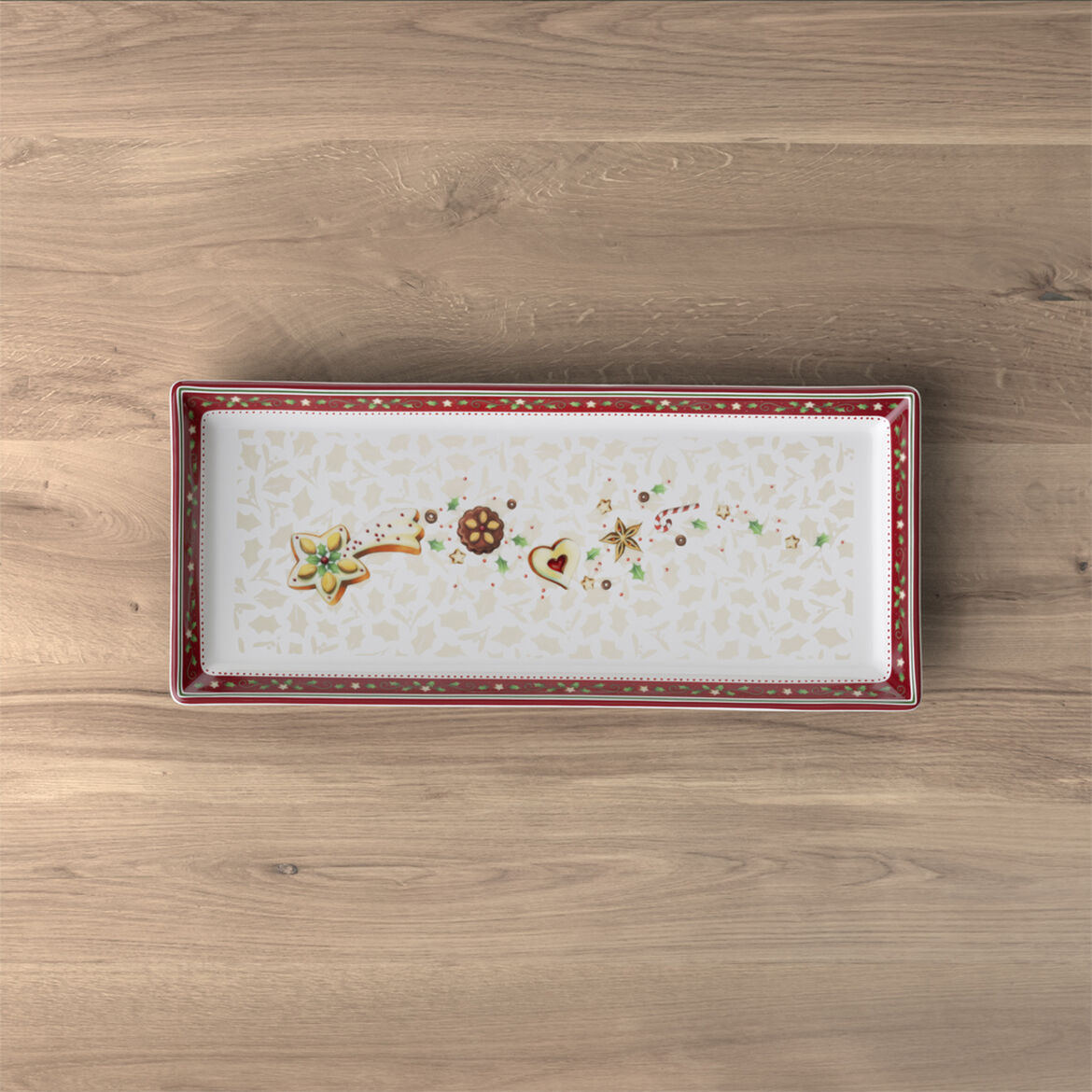 VILLEROY & BOCH - Winter Bakery Delight Piatto Torta Rettangolare 39x17cm Tavola Natalizia