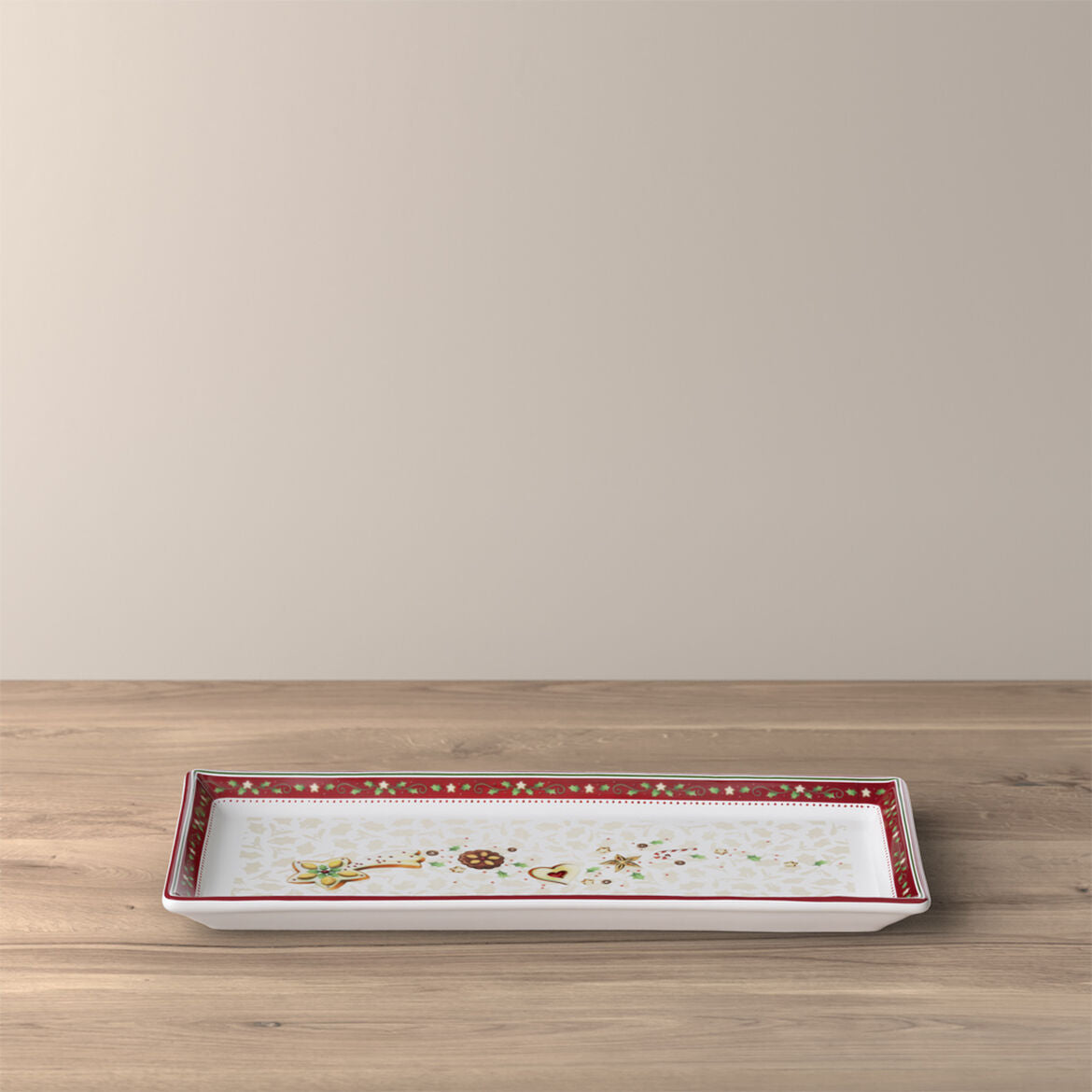 VILLEROY & BOCH - Winter Bakery Delight Piatto Torta Rettangolare 39x17cm Tavola Natalizia